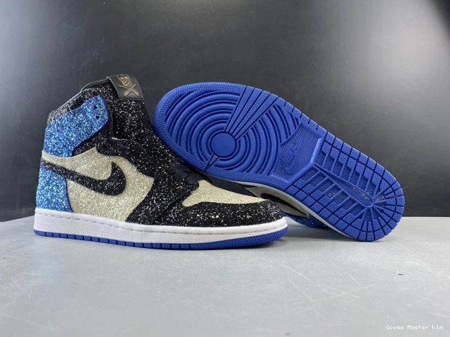 JORDAN 1 CK5566-400 DESIGN GLITTER X FRAGMENT AIR 0726